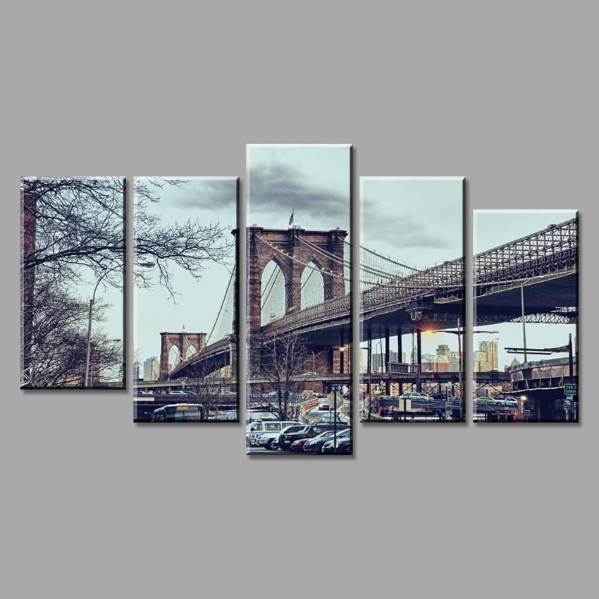 Brooklyn New York City Bridge Nature Leinwandbilder Kunstdrucke  