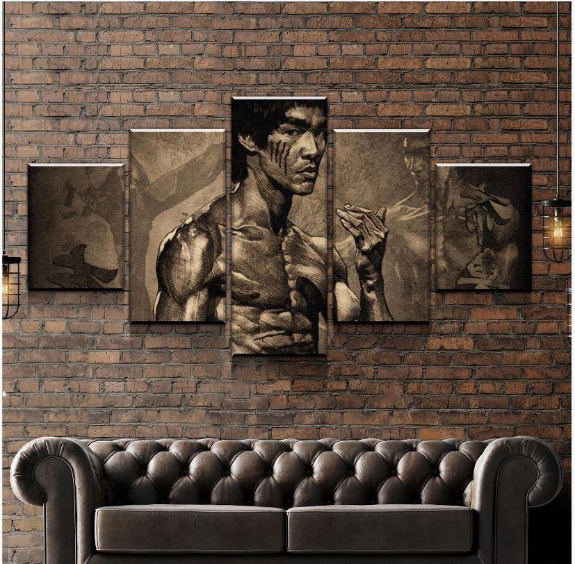 Bruce Lee Leinwandbilder Kunstdrucke Rahmen