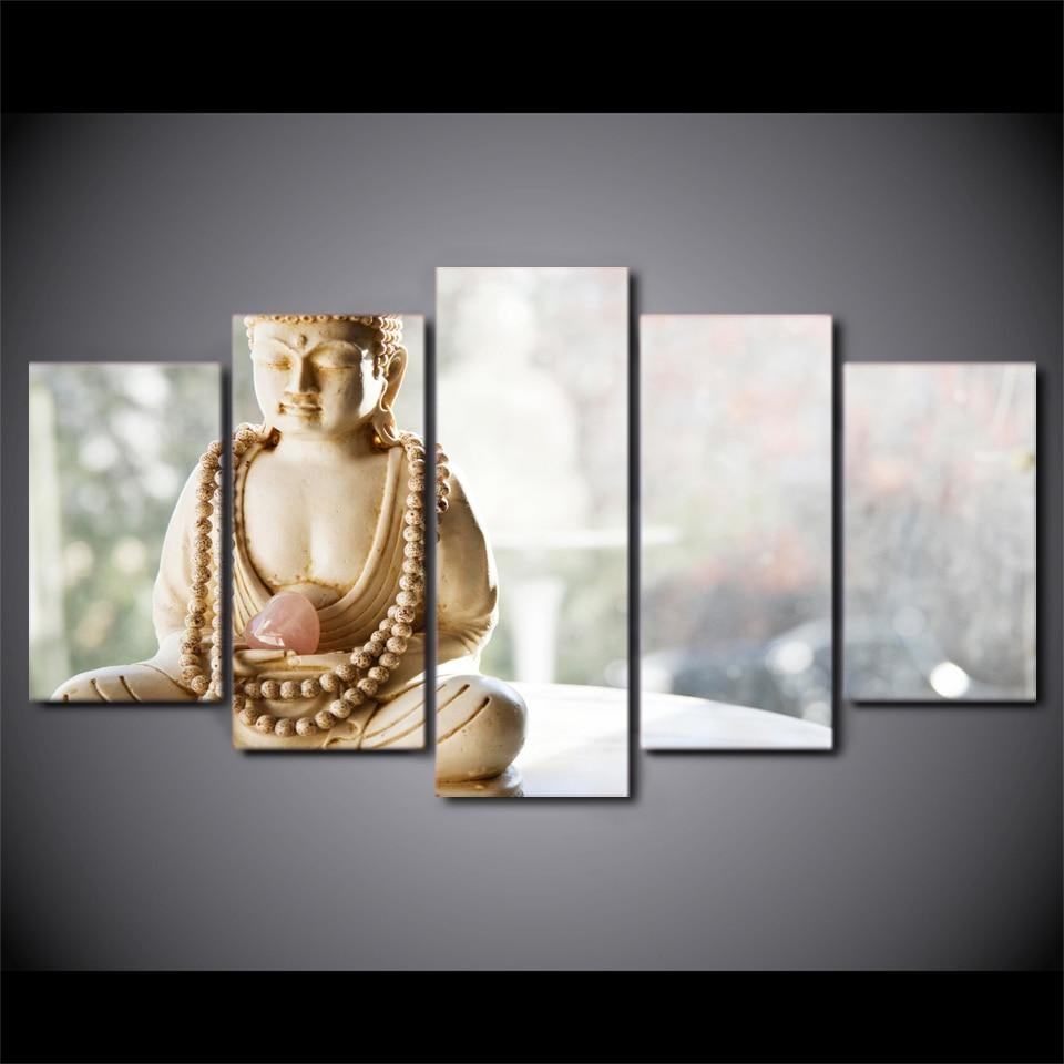 Budda Head Portrait Religion Leinwandbilder Kunstdrucke Rahmen