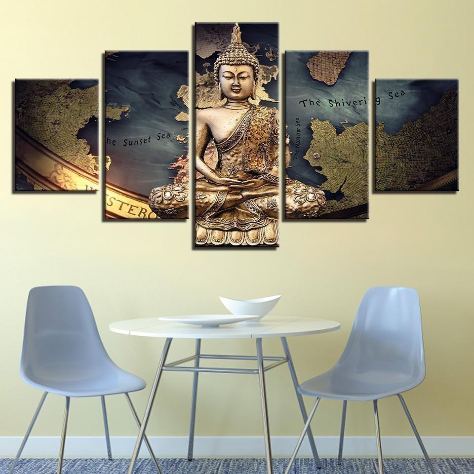 Buddha 2 Religion Leinwandbilder Kunstdrucke Rahmen