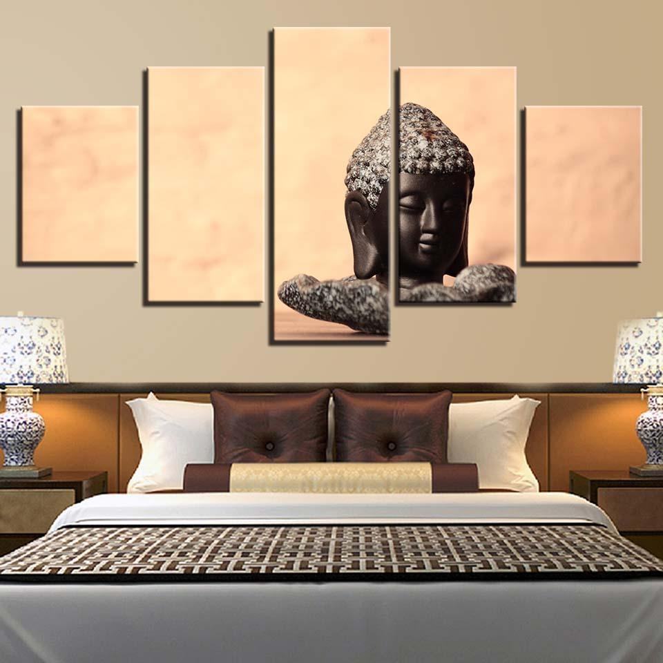Buddha Bedside Background 2 Religion Leinwandbilder Kunstdrucke Rahmen