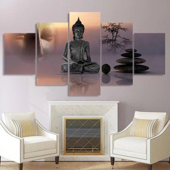 Buddha Buddhism Relaxing Religion Leinwandbilder Kunstdrucke Rahmen