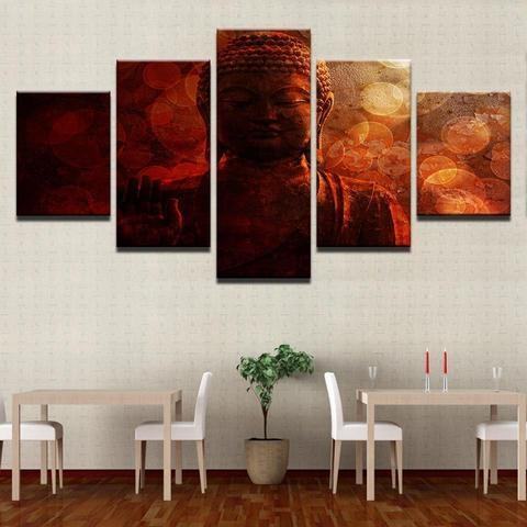 Buddha Circles Religion Leinwandbilder Kunstdrucke Rahmen
