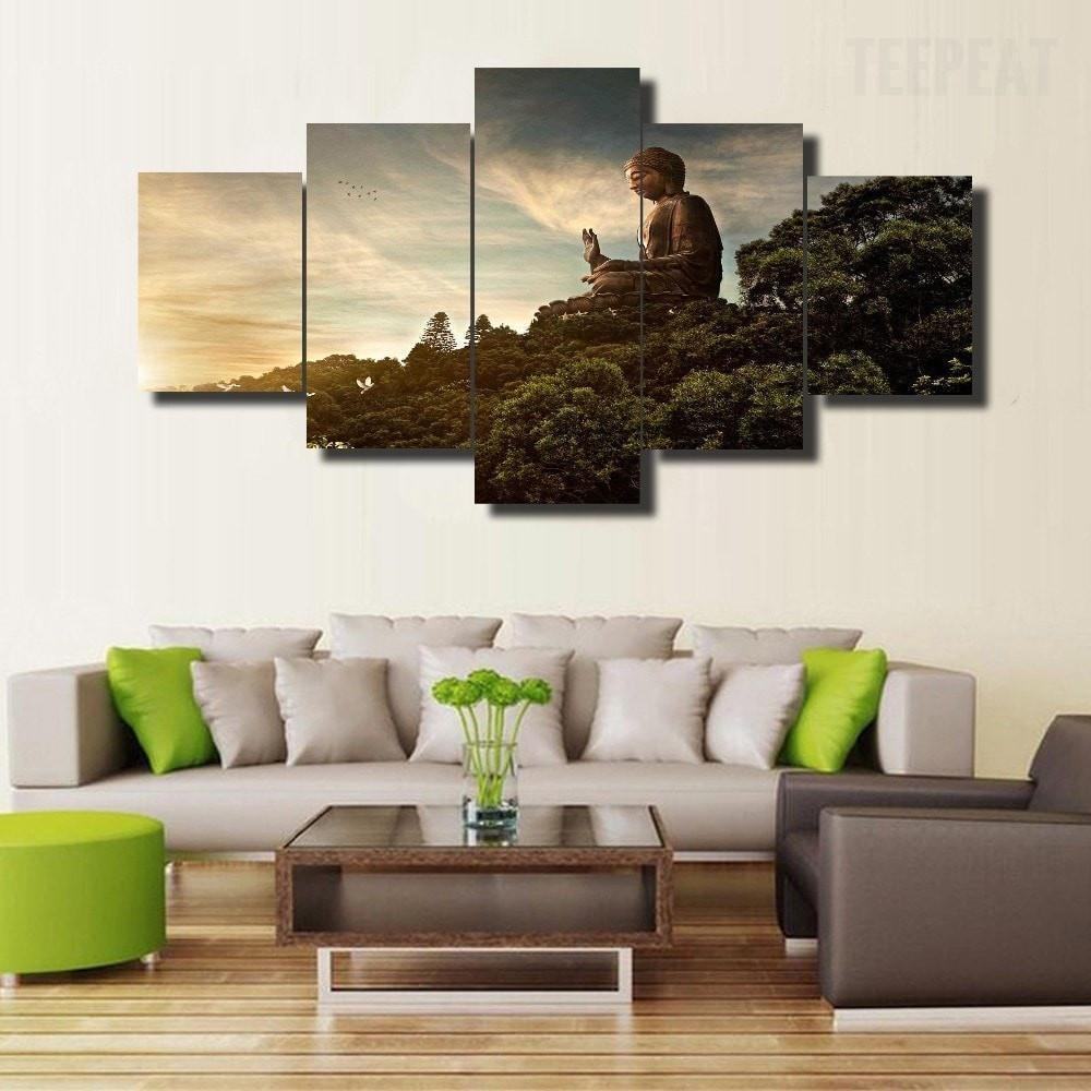 Buddha In Nature Religion Leinwandbilder Kunstdrucke  