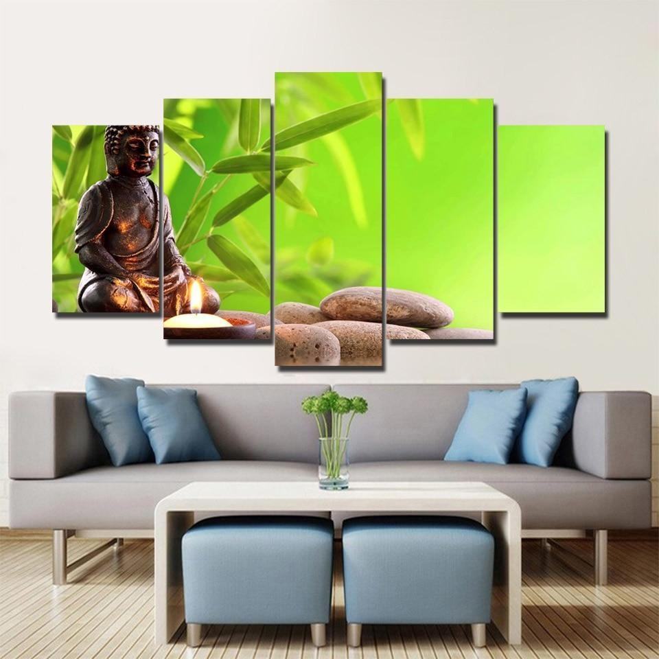 Buddha In Peace Religion Leinwandbilder Kunstdrucke Rahmen