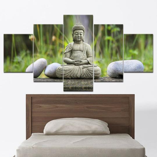Buddha Statue 10 Religion Leinwandbilder Kunstdrucke Rahmen