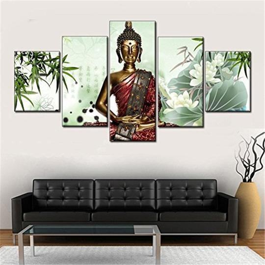 Buddha Statue 20 Religion Leinwandbilder Kunstdrucke Rahmen