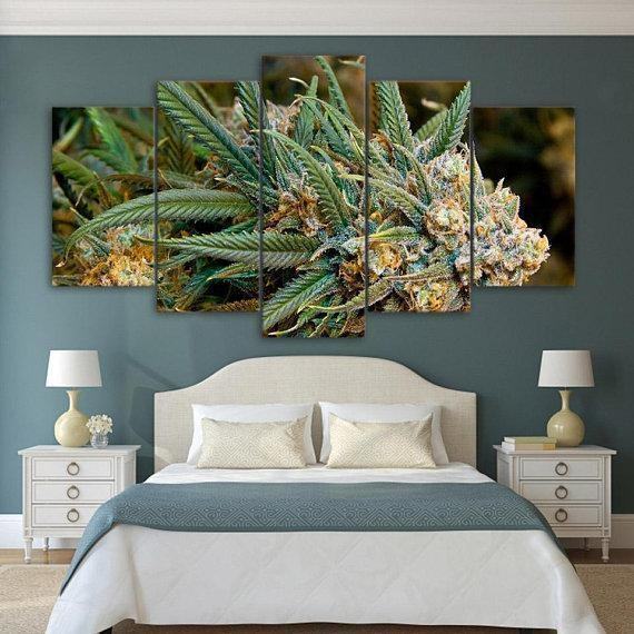Buds Weed Nature Leinwandbilder Kunstdrucke  
