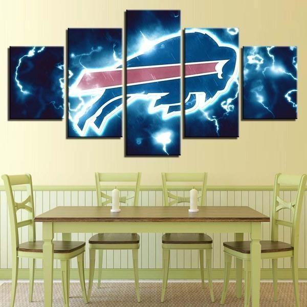 Buffalo Bills NFL Logo Leinwanddruck – Football Kunstwerk