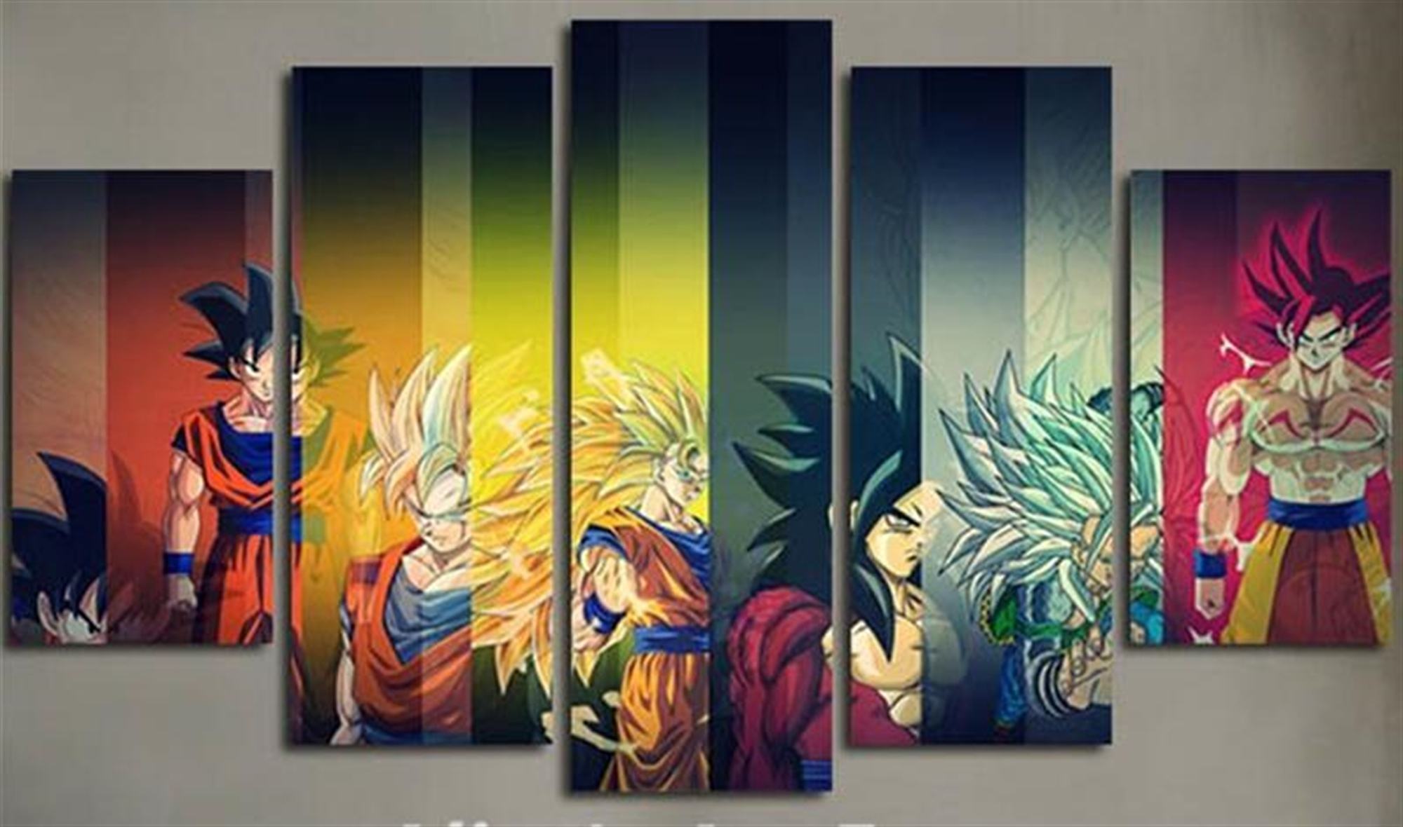 Bunte Dragon Ball Charaktere: Anime Leinwandbilder Kunstdrucke
