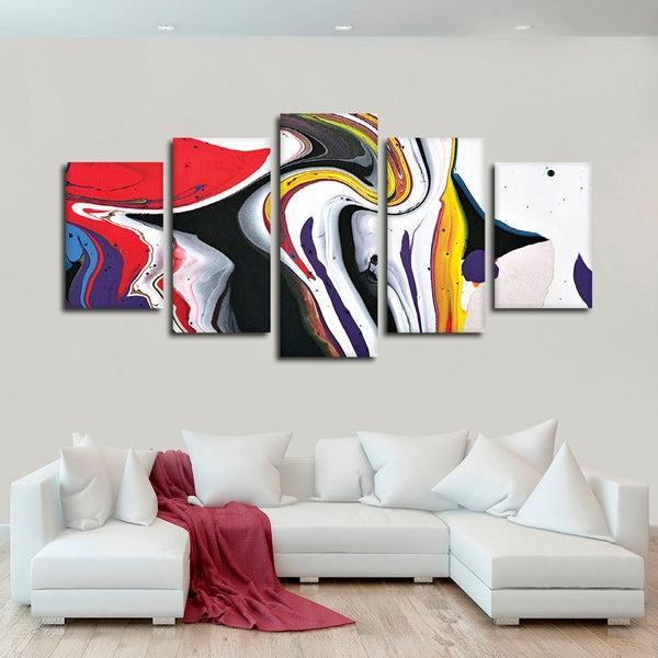 Bunte Zusammenfassung Leinwandbilder Kunstdrucke Rahmen