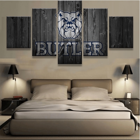 Butler Bulldogs Barn Wood Leinwanddruck – Sportkunst für Sammler