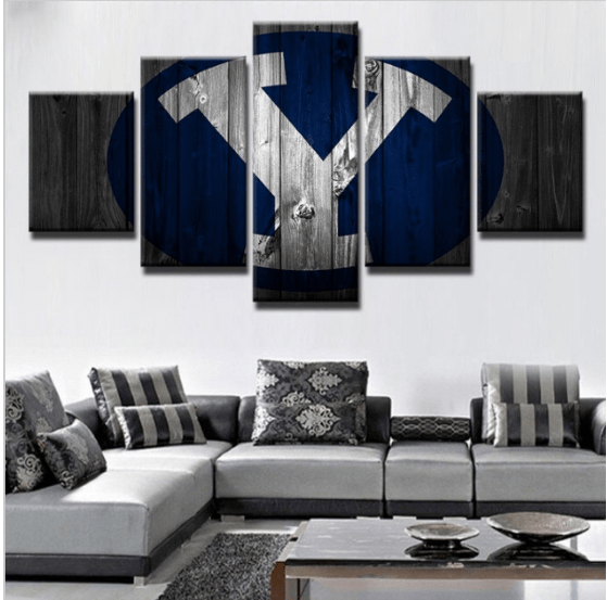 BYU Cougars Baseball Leinwanddruck – Sportkunst für Fans