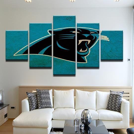 Carolina Panthers 7 Leinwanddruck – Football Kunstwerk
