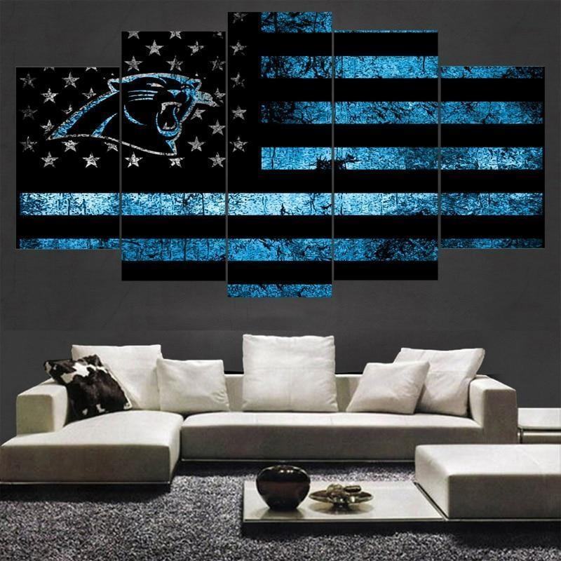 Carolina Panthers American Logo Football Leinwandbilder Kunstdrucke  