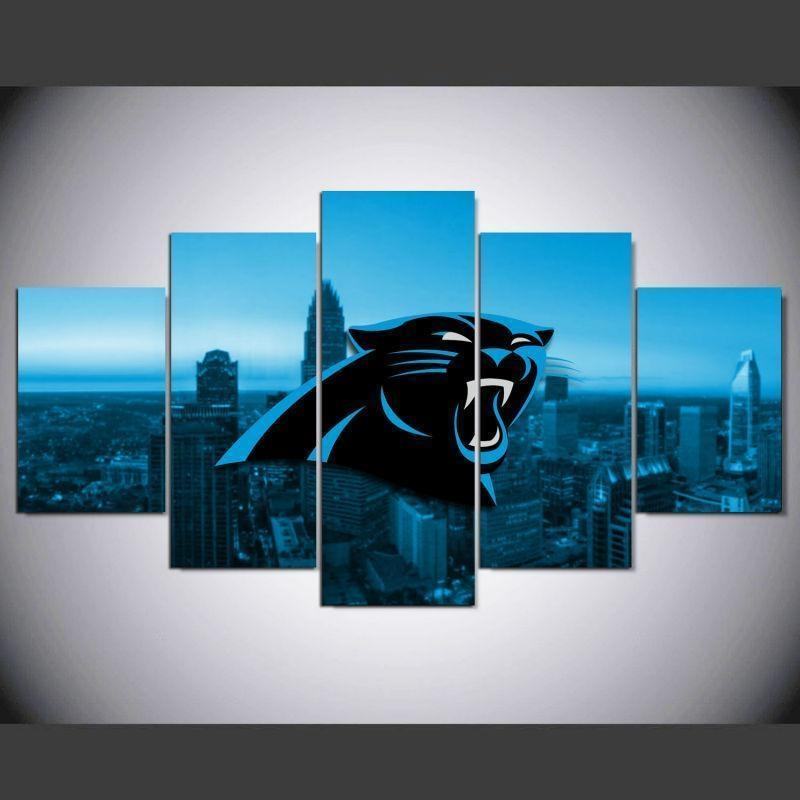 Carolina Panthers City Logo Football Leinwandbilder Kunstdrucke Rahmen