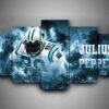 carolina panthers julius peppers 1 leinwanddruck – football kunst 3064