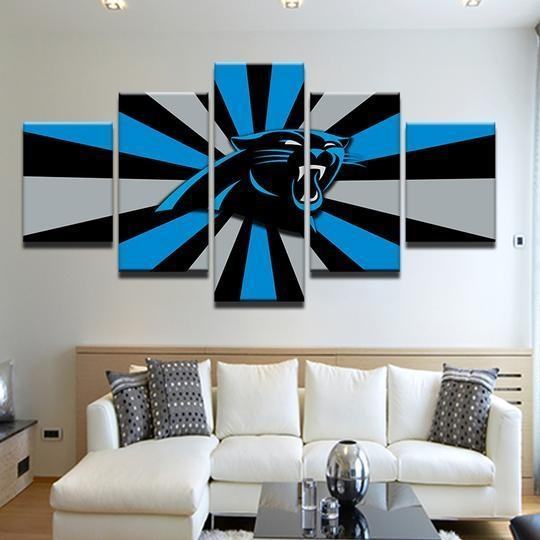 Carolina Panthers Leinwanddruck – Football Kunstwerk für Fans