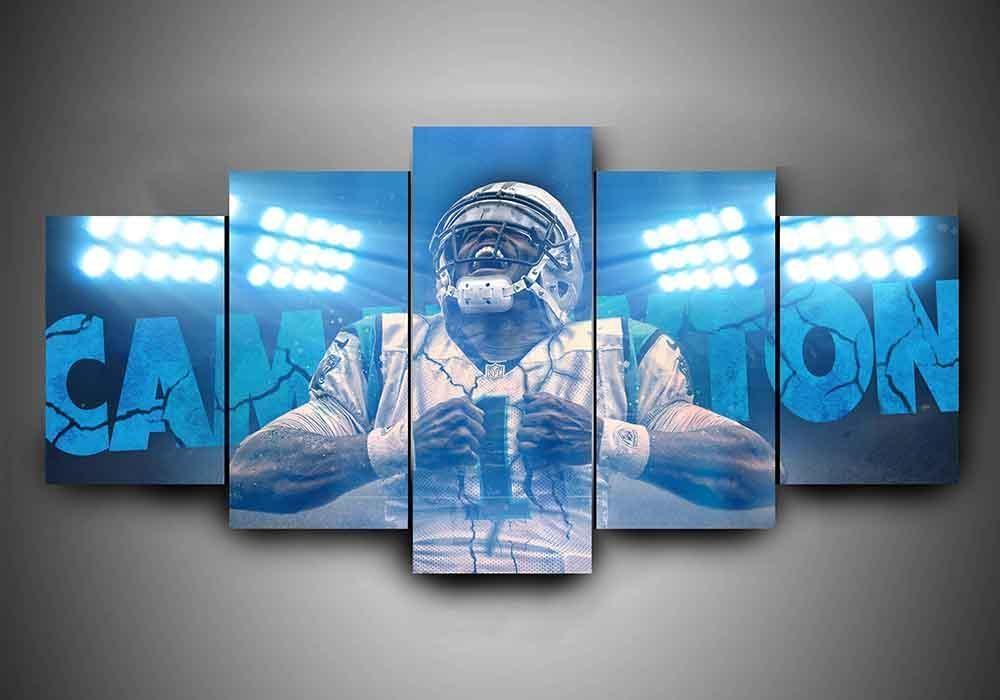 Carolina Panthers New Camton #1 Leinwanddruck – Football Kunst