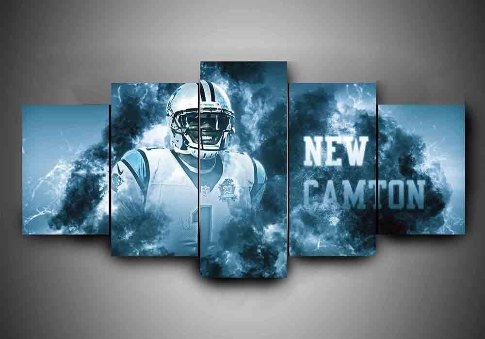 Carolina Panthers New Camton #2 Leinwanddruck – Football Kunstwerk