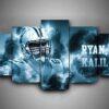 carolina panthers ryan kalil leinwanddruck – football kunst 6886