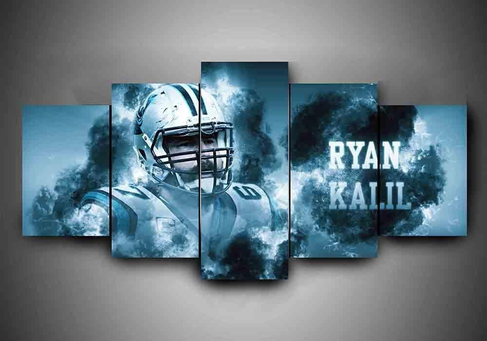 Carolina Panthers Ryan Kalil Leinwanddruck – Football Kunst