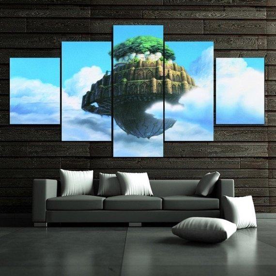 Castle In The Sky Anime Leinwandbilder Kunstdrucke Rahmen