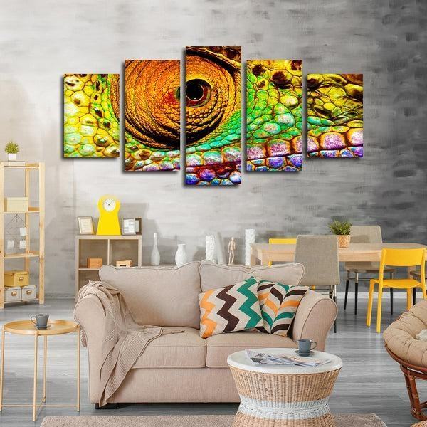 Chamleonauge Leinwandbilder Kunstdrucke Rahmen