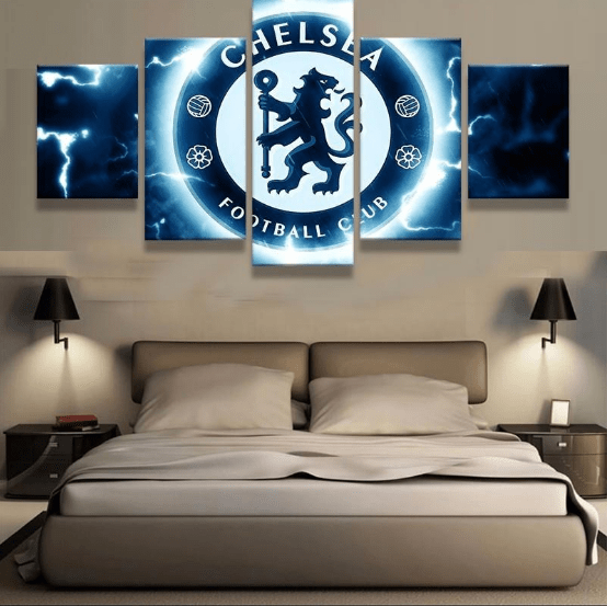 Chelsea Fußballclub Logo Leinwanddruck – Sportkunst für Sammler
