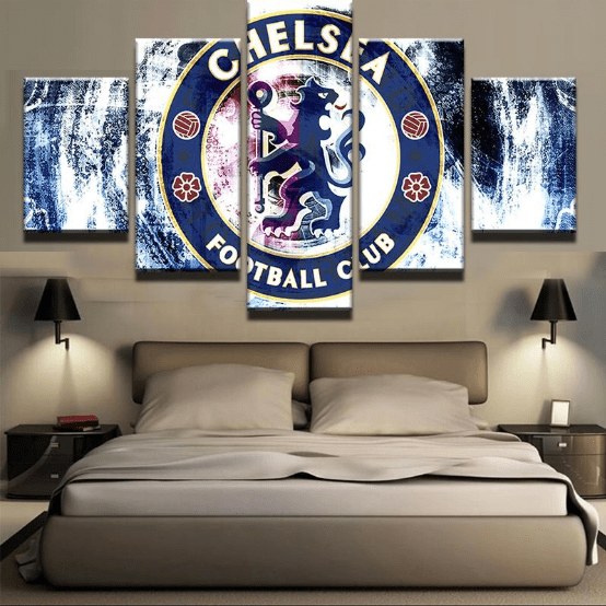 Chelsea Fußballclub Logo Team Leinwanddruck – Fußball Kunstwerk