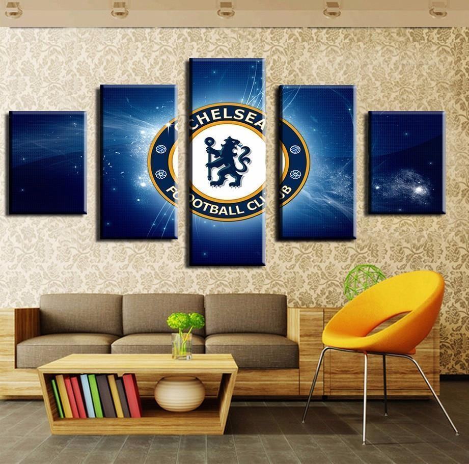 Chelsea Soccer Club 2 Leinwanddruck – Fußball Kunst für Fans