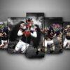 chicago bears 1 leinwanddruck – football kunstwerk 8251