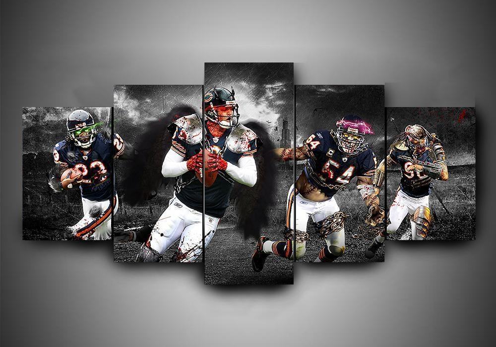Chicago Bears 1 Leinwanddruck – Football Kunstwerk