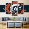chicago bears 4 leinwanddruck – football kunst für fans 4072