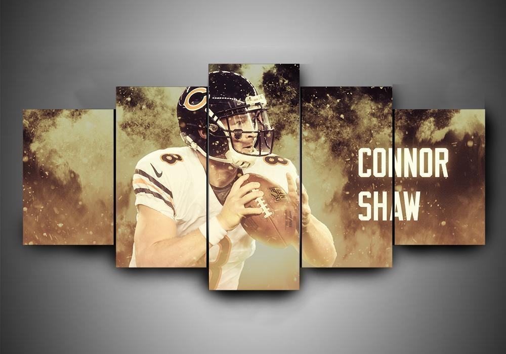 Chicago Bears Connor Shaw Leinwanddruck – Football Kunstwerk