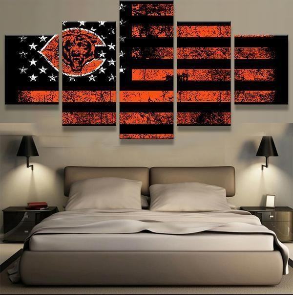 Chicago Bears Football Football Leinwandbilder Kunstdrucke Rahmen