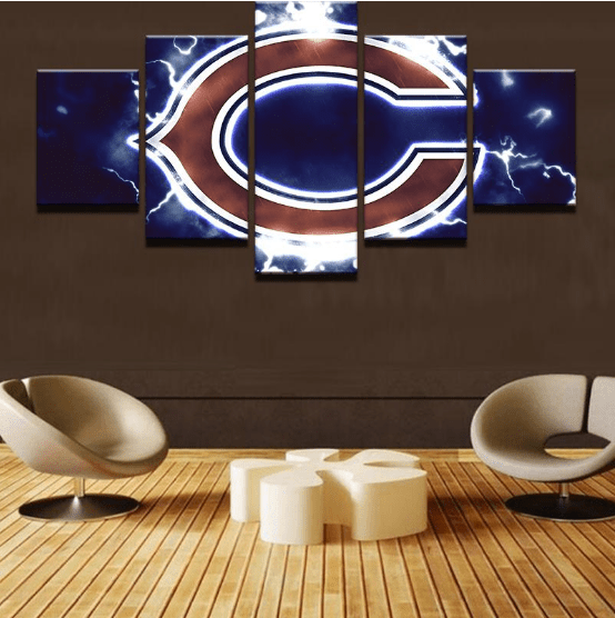 Chicago Bears Football Leinwanddruck – Football Kunstwerk