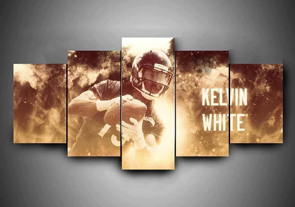 Chicago Bears Matt Forte Leinwanddruck – Football Kunstwerk
