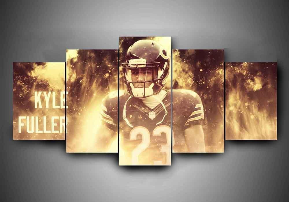 Chicago Bears Mitchell Trubisky Leinwanddruck – Football Kunst