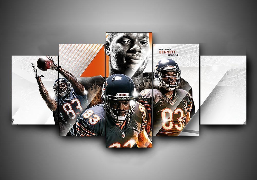 Chicago Bears Rookie Leinwanddruck – Football Kunst