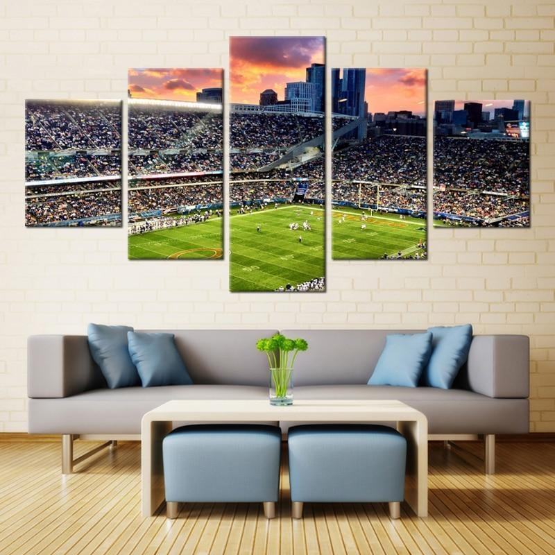 Chicago Bears Stadium Football Leinwandbilder Kunstdrucke  