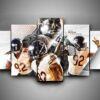 chicago bears super bowl leinwanddruck – football kunstwerk 4098
