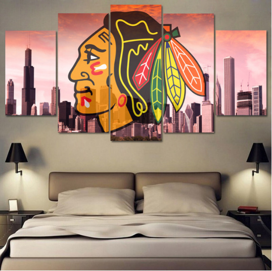 Chicago Blackhawks Ice Hockey Leinwandbilder – NHL Kunstdrucke