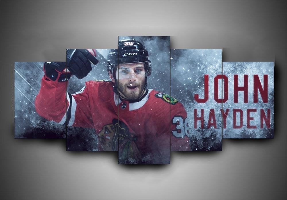 Chicago Blackhawks John Hayden Leinwandbilder – Eishockey Kunstdrucke