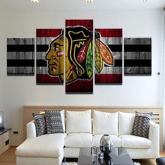 Chicago Blackhawks Leinwandbilder 3 – Eishockey Kunstdrucke für Sammler