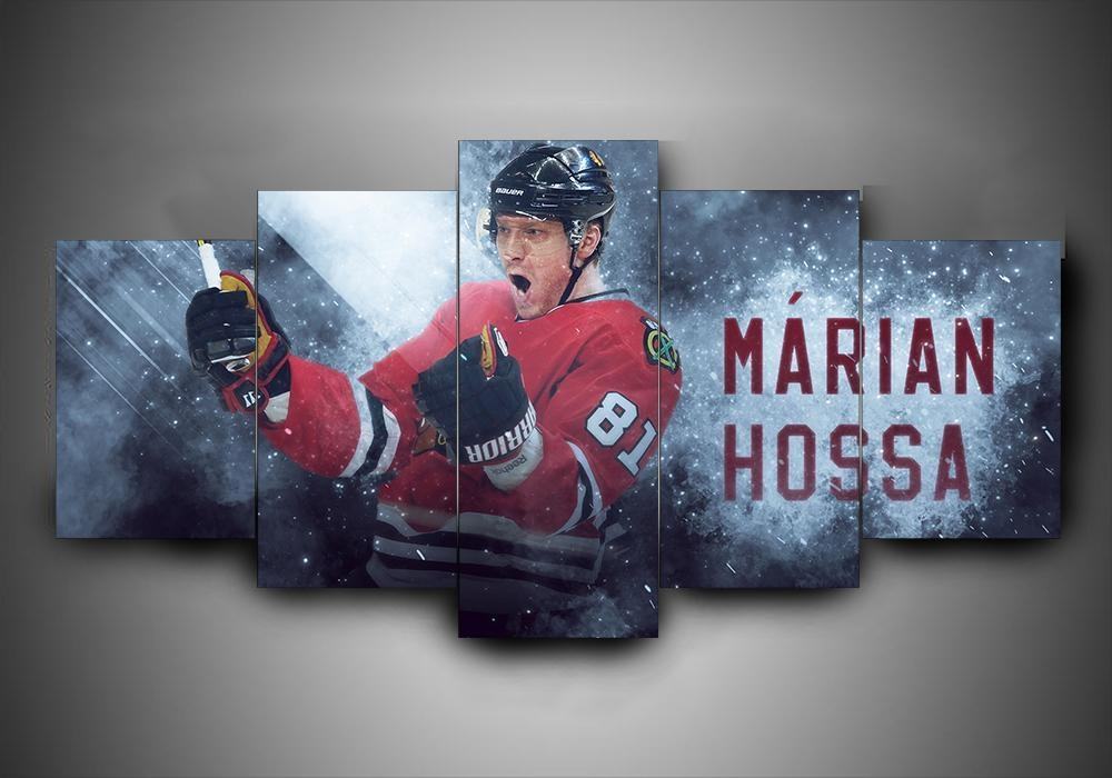 Chicago Blackhawks Marian Hossa Leinwandbilder – Eishockey Kunstdrucke