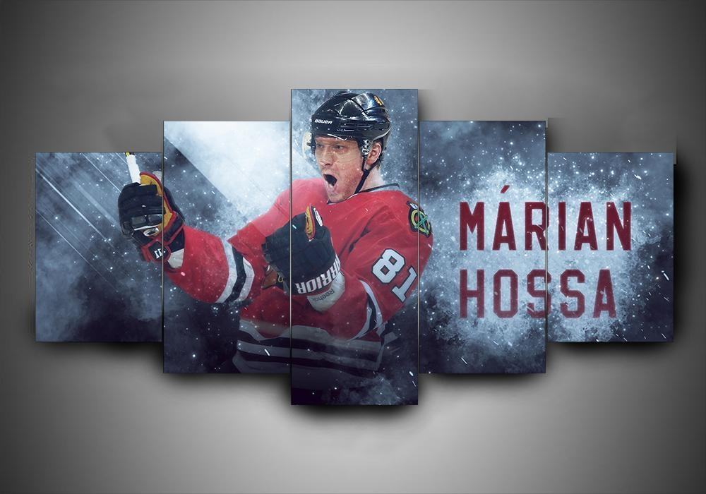 Chicago Blackhawks Marian Hossa Leinwandbilder – NHL Kunstdrucke