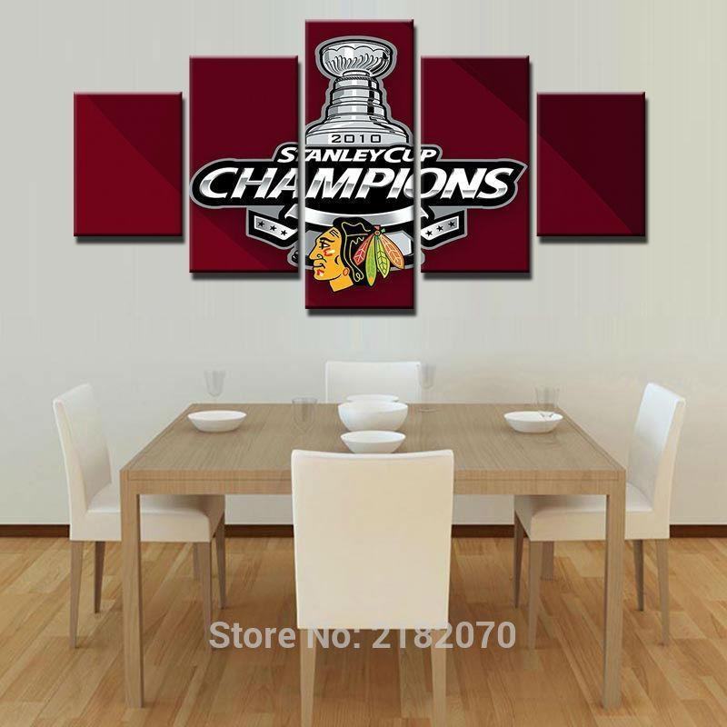 Chicago Blackhawks Stanley Cup Champions Leinwandbilder – Eishockey Kunstdrucke