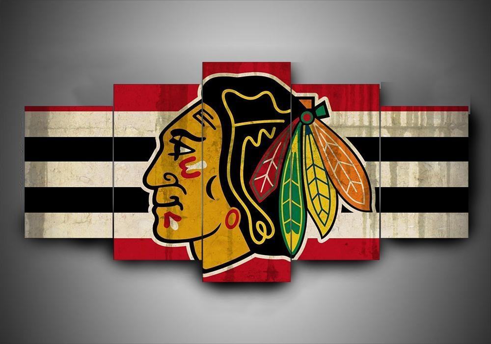 Chicago Blackhawks Team 1 Leinwandbilder – NHL Kunstdrucke