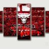 Chicago Bulls A Sea Of Red Leinwandbilder – Basketball Kunstdrucke